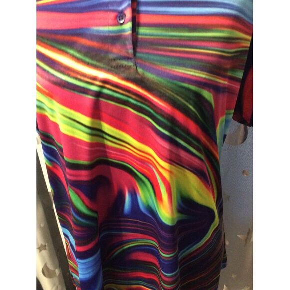 PLG Silently Be Heard XL Mens Shirt Groovy 70's themed Golf Shirt - Picture 5 of 5